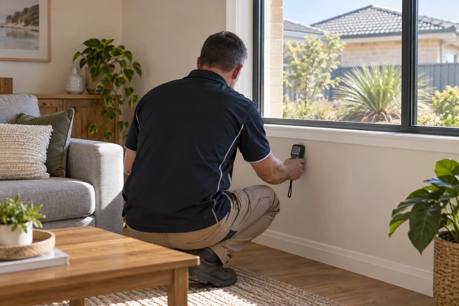 Illustrative moisture inspection setting in Perth